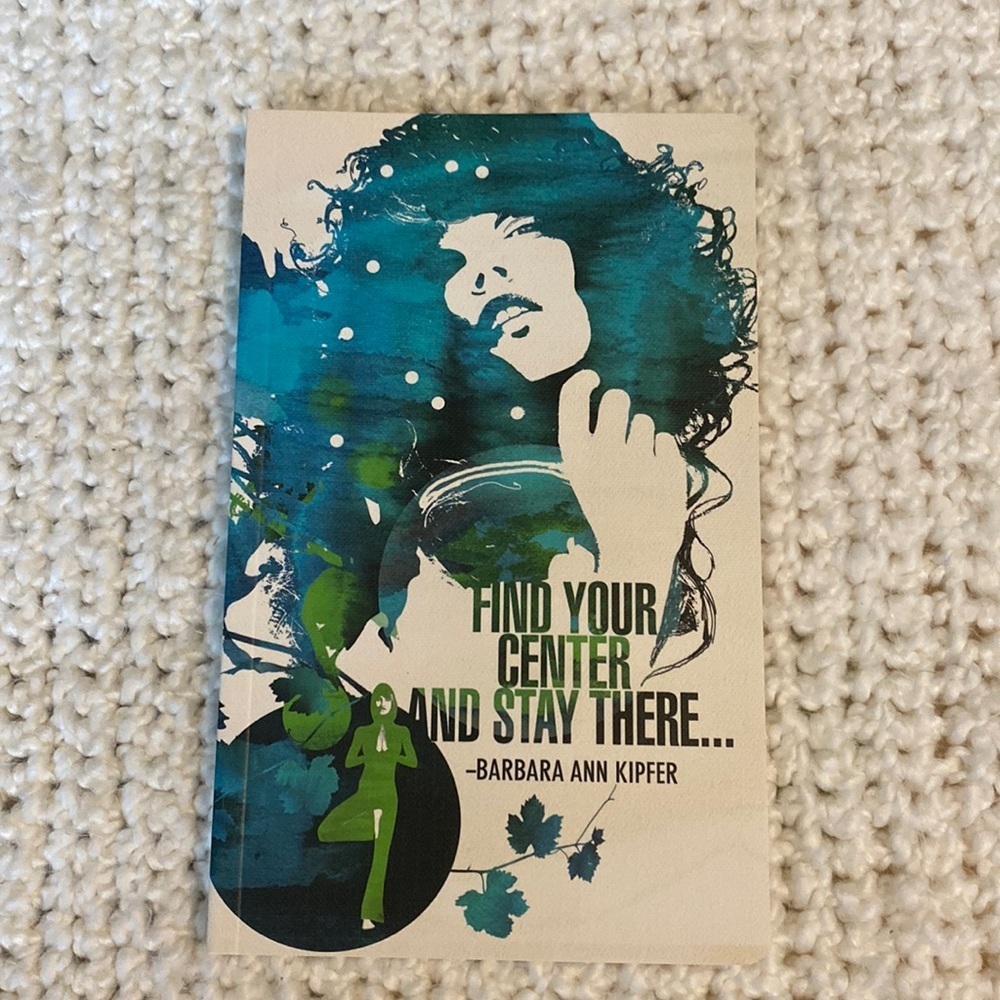 NEW "Find Your Center and Stay There" Stationery Lined Journal 128 pages
